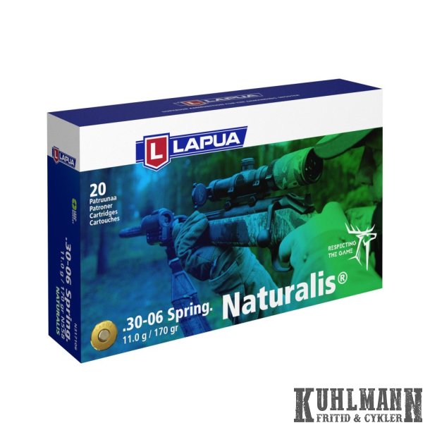 Lapua Naturalis *Blyfri* 30.06 - 11,0 g / 170 gr - ske  20 stk