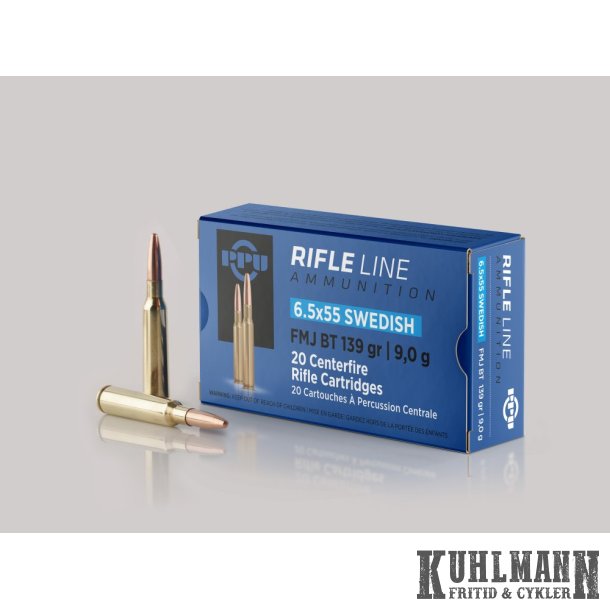 Partizan 6,5x55 9,0g/139gr FMJ (20 stk. ske)